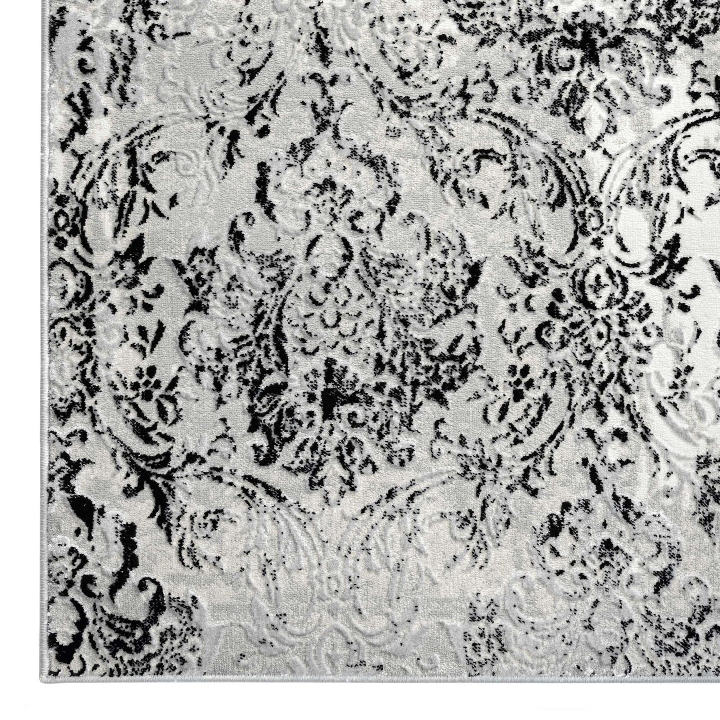 Azalea 4001 Black Hallway Runner