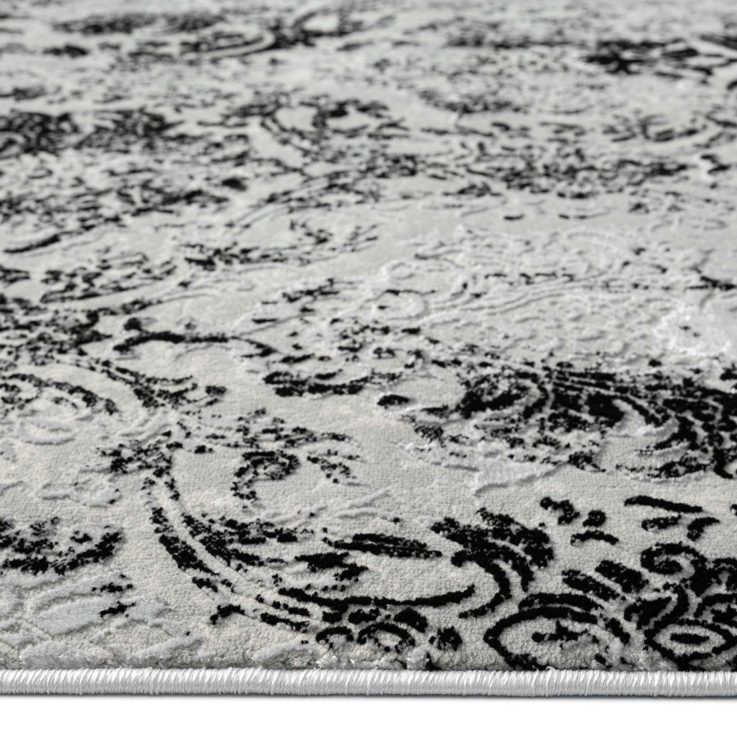 Azalea 4001 Black Hallway Runner