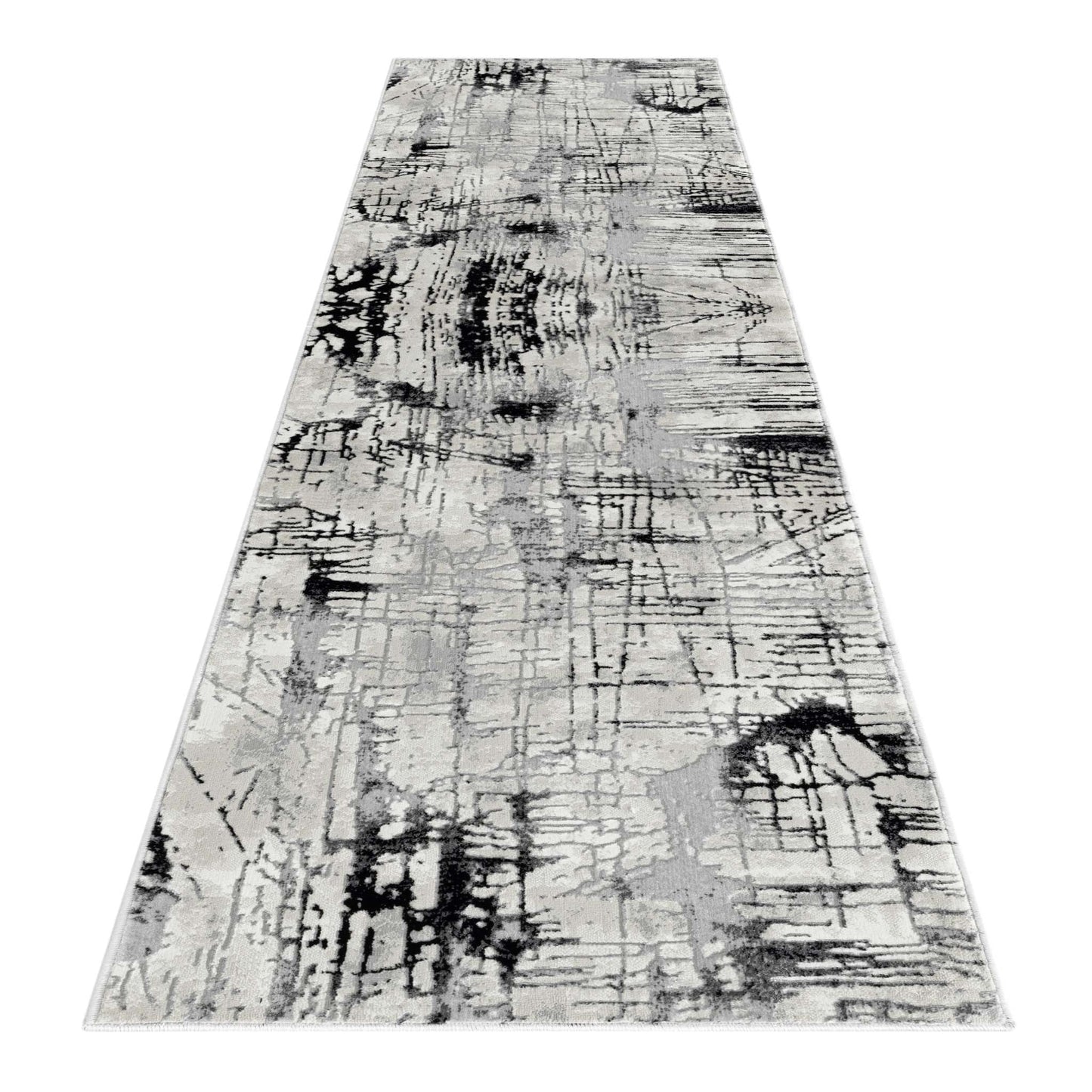 Azalea 4004 Black Hallway Runner