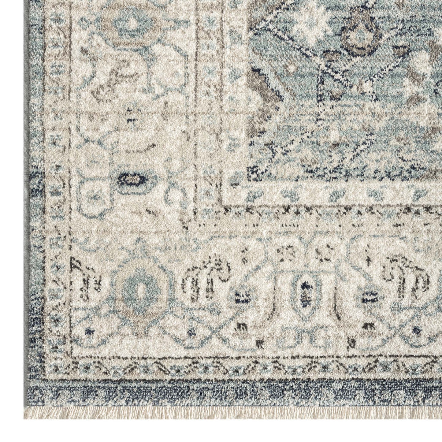 Unique 2203 Lt Blue Hallway Runner
