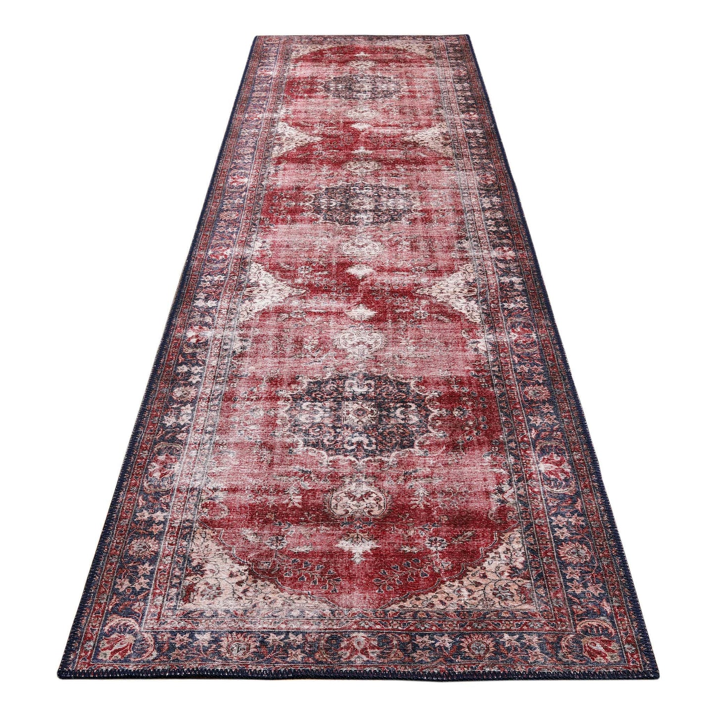 Flores 2017 Red Hallway Runner
