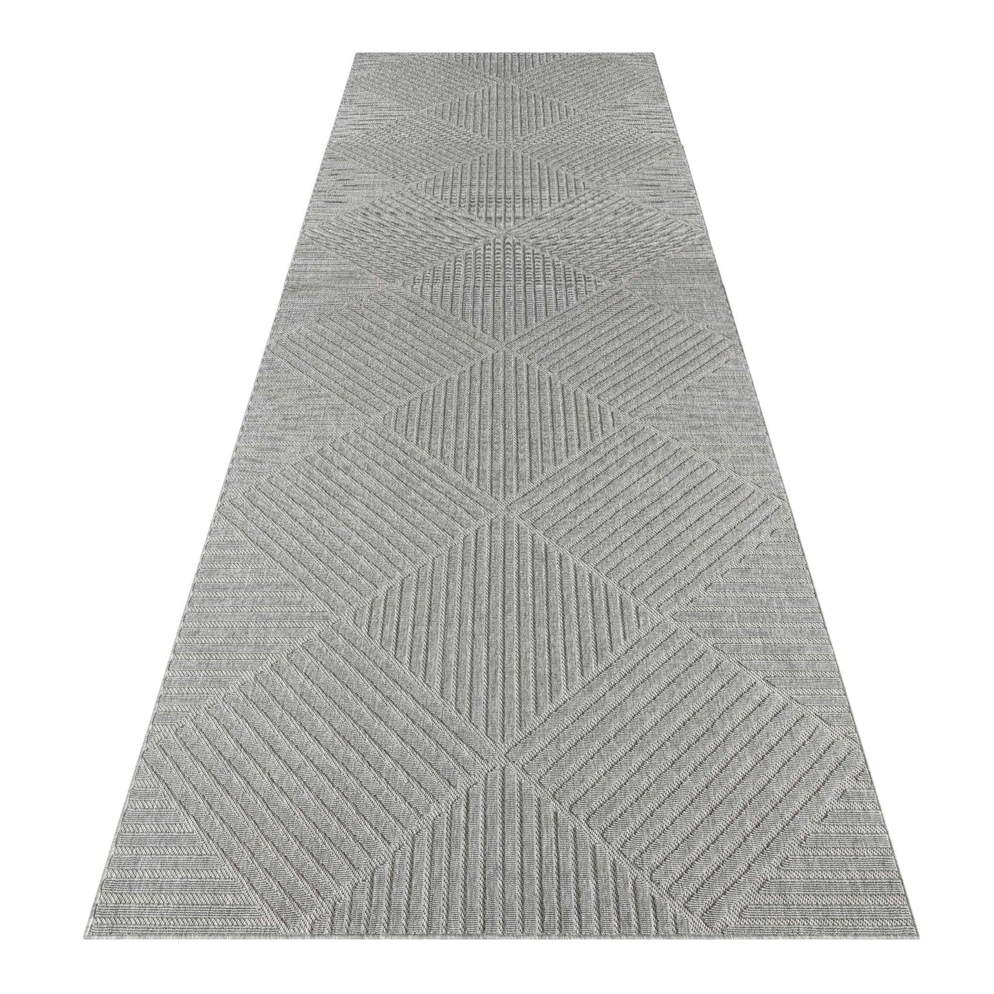 Hana 350 Lt Grey Hallway Runner