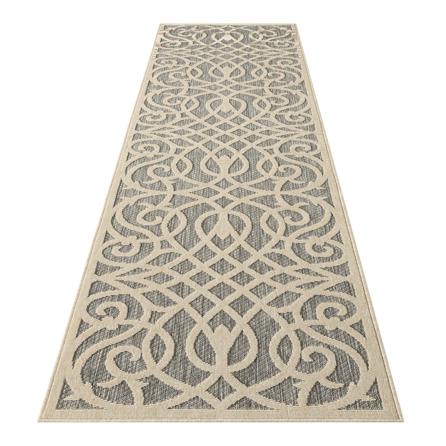 Hana 351 Grey Hallway Runner