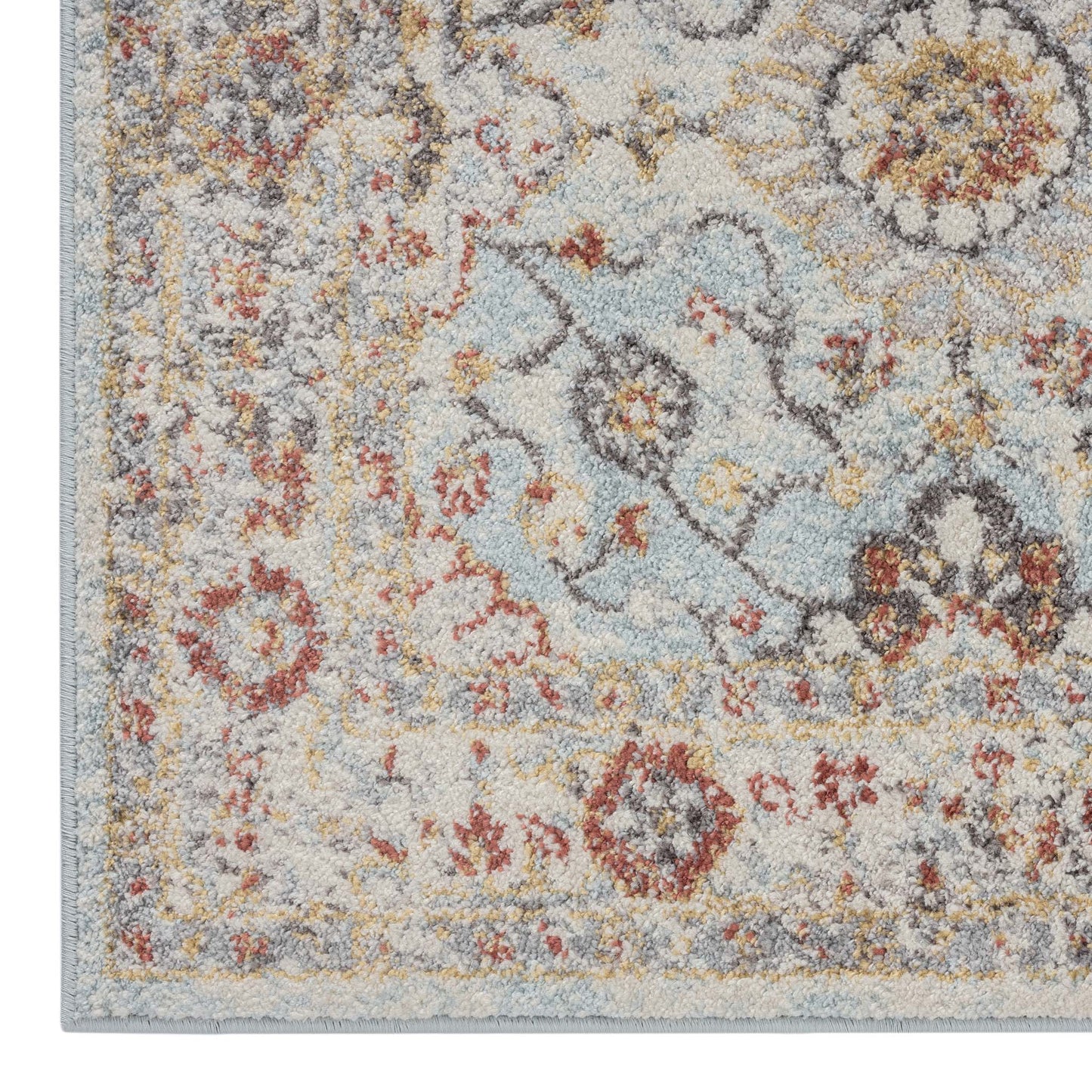 Nihal 7274 Lt Blue Hallway Runner