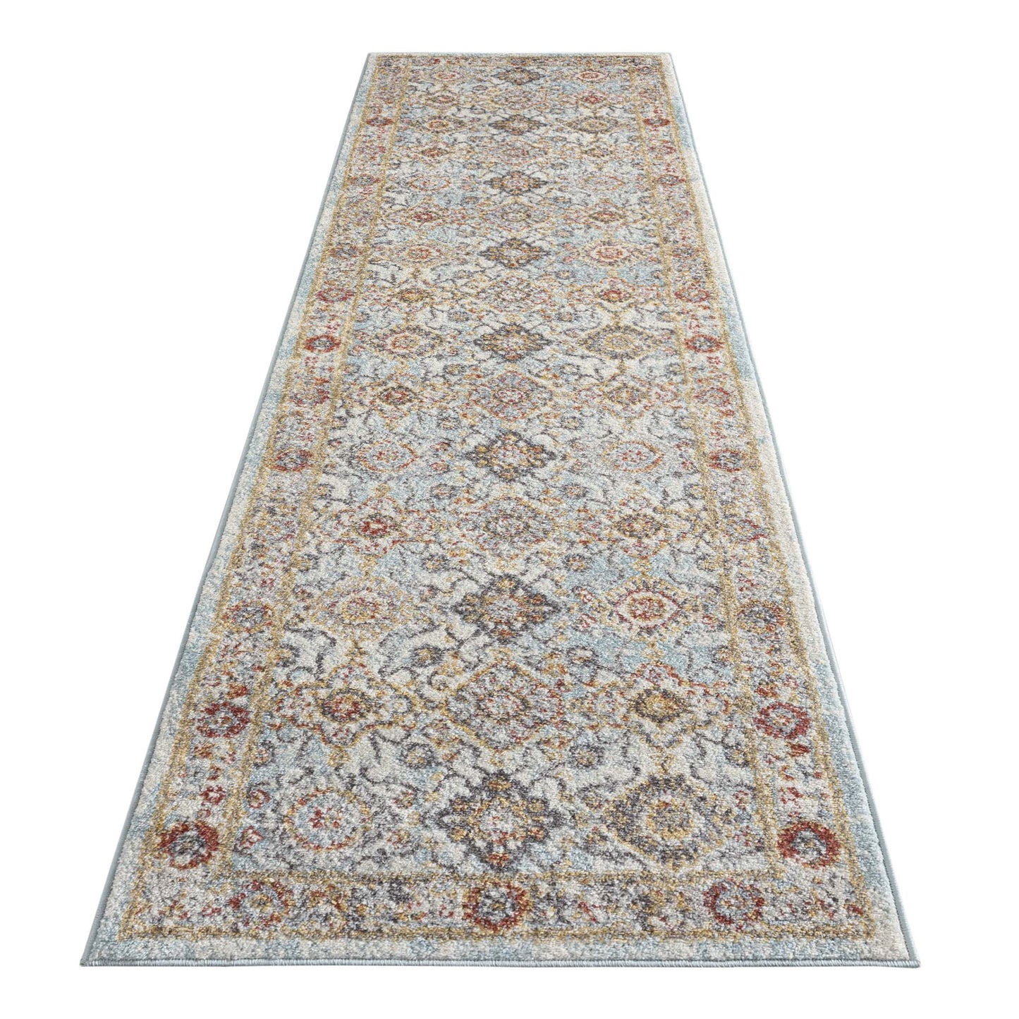 Nihal 7274 Lt Blue Hallway Runner