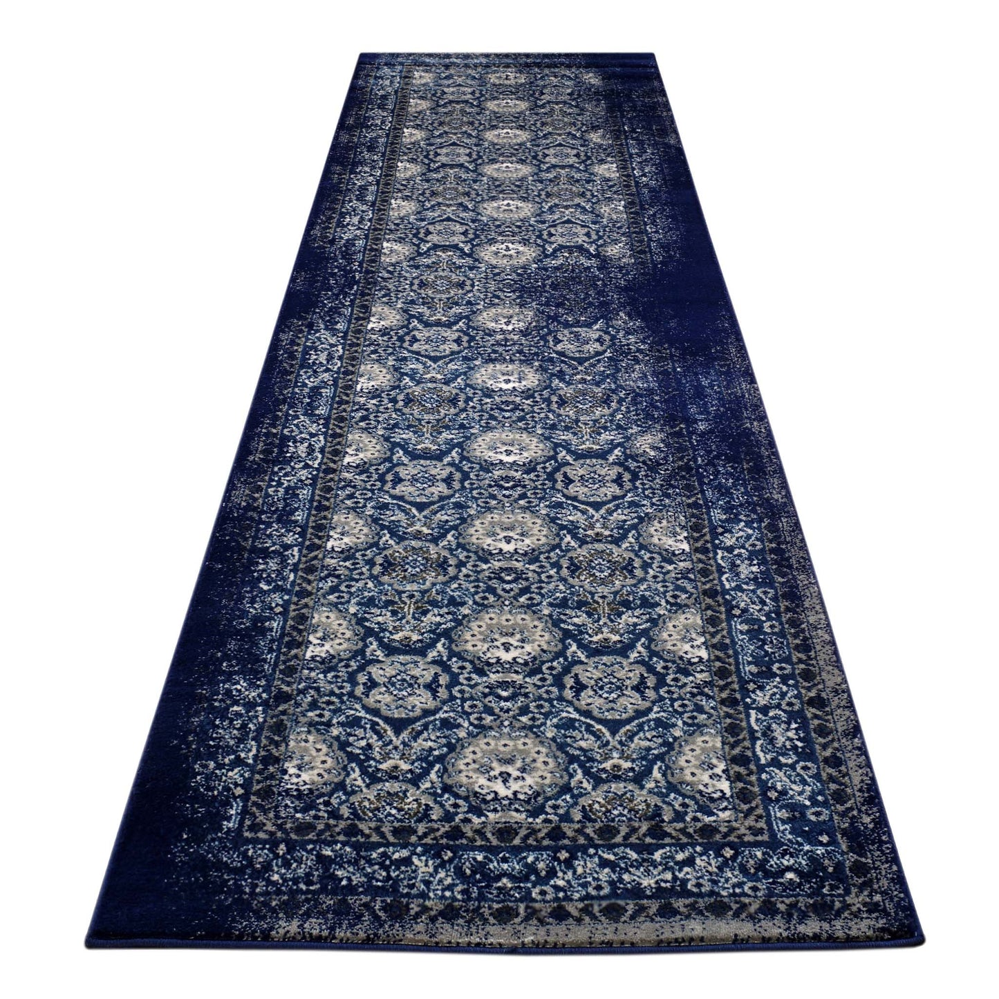 Shule 100 Navy Hallway Runner