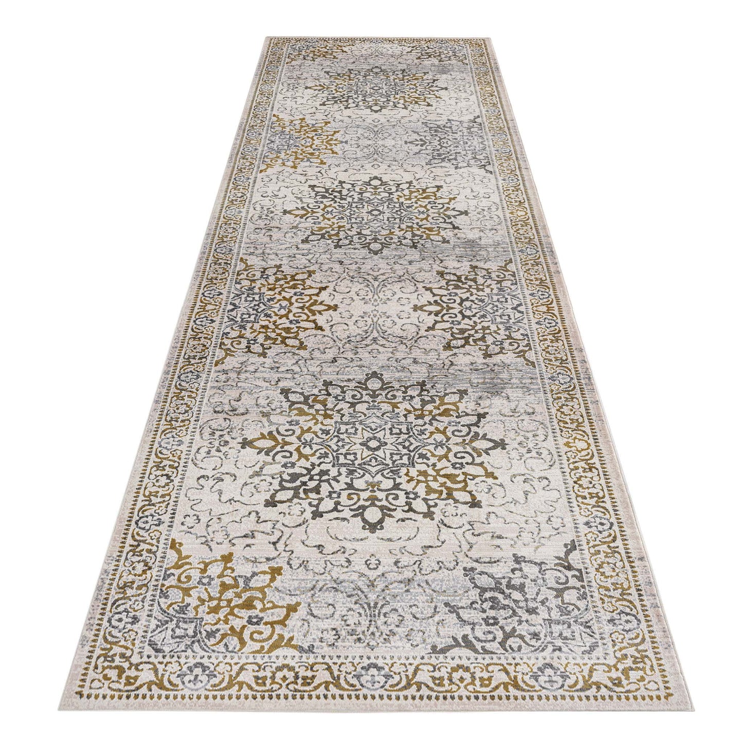 Shule 892 Gold Hallway Runner