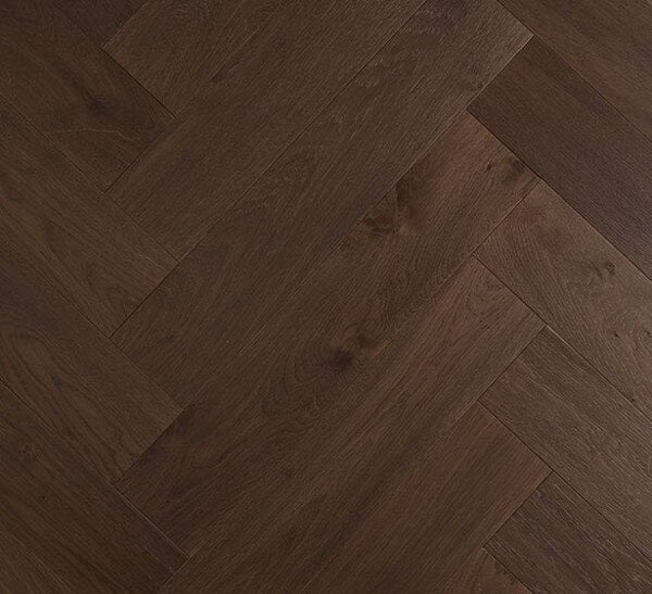 Timber De Marque Herringbon 15/4mm - Dark Brown
