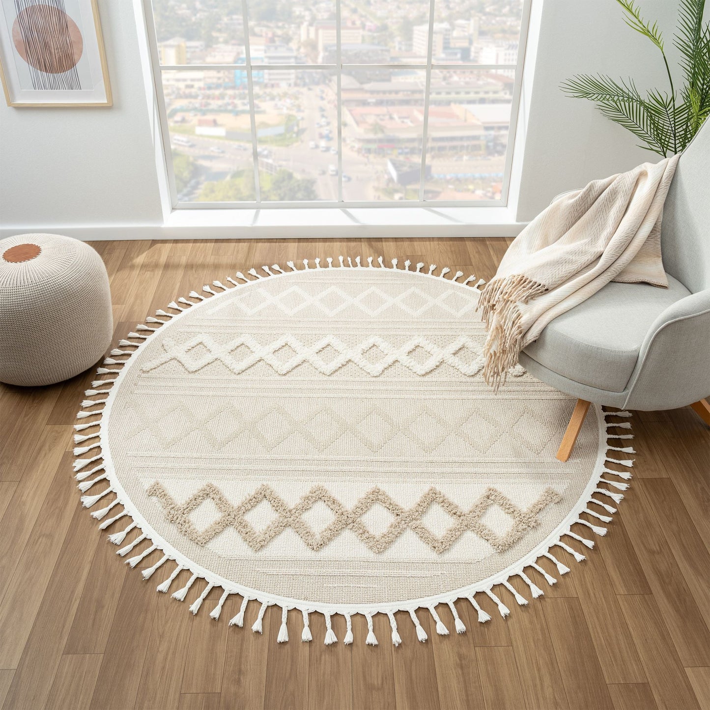 Cotton 542 Fawn Round