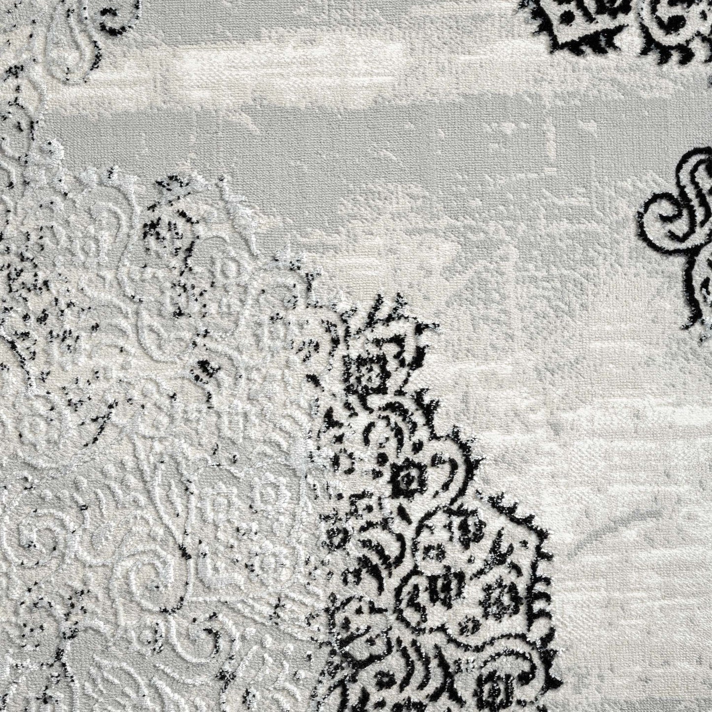 Azalea 4003 Black Hallway Runner