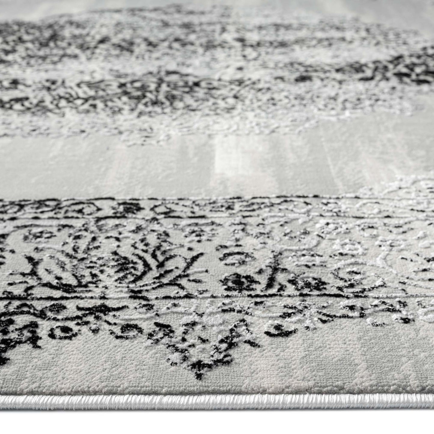 Azalea 4003 Black Hallway Runner