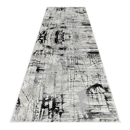 Azalea 4004 Black Hallway Runner