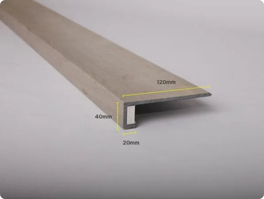 Square Aspire RCB Hybrid Vinyl Nosing \ Barn Oak 1.8m