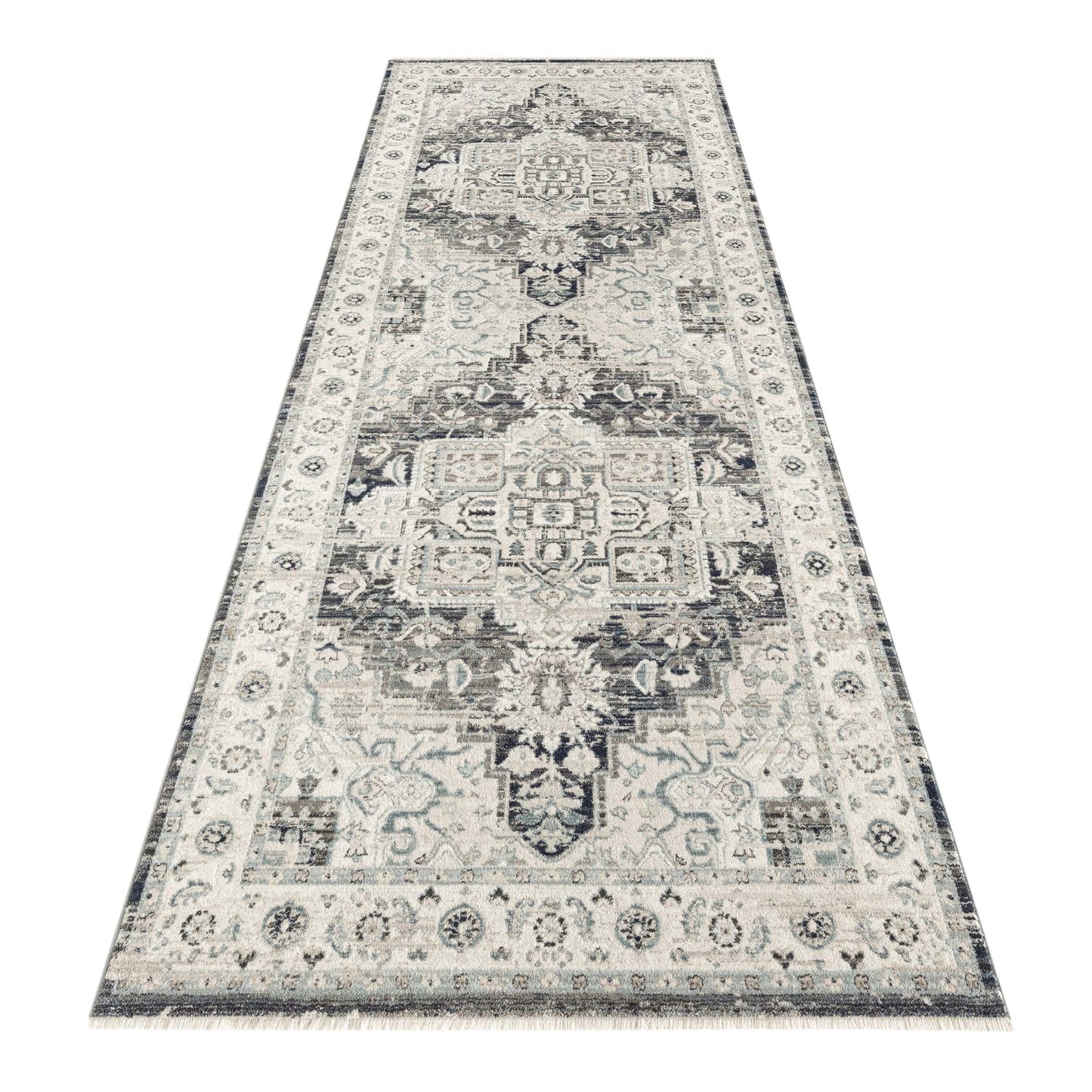Unique 2201 Dk Blue Hallway Runner