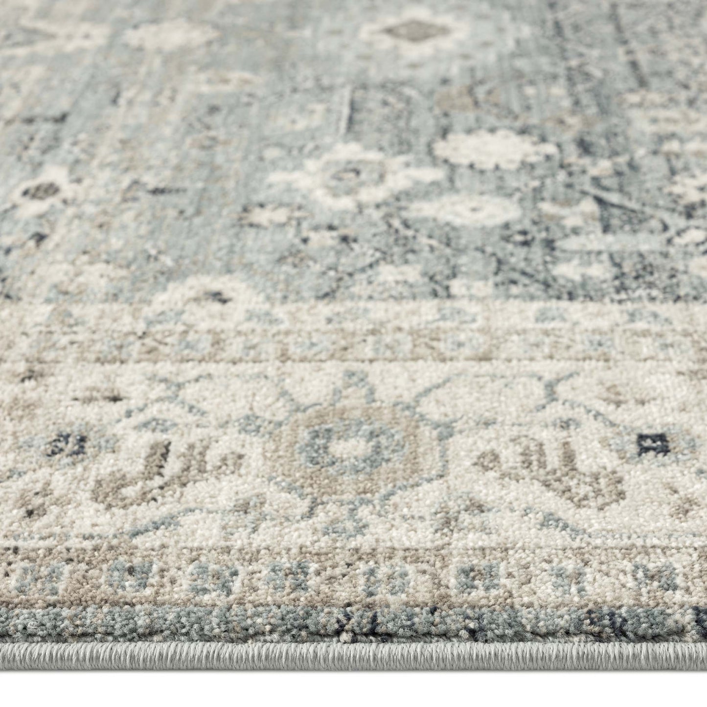 Unique 2203 Lt Blue Hallway Runner