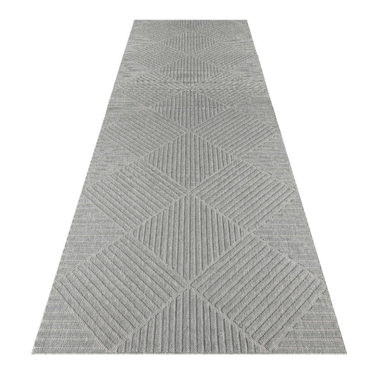 Hana 350 Lt Grey Hallway Runner