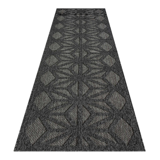 Hana 352 Dk Grey Hallway Runner
