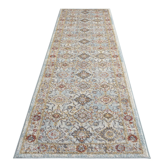 Nihal 7274 Lt Blue Hallway Runner
