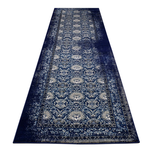 Shule 100 Navy Hallway Runner