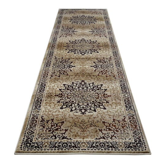 Shule 892 Beige Hallway Runner