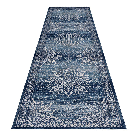 Shule 892 Navy Hallway Runner