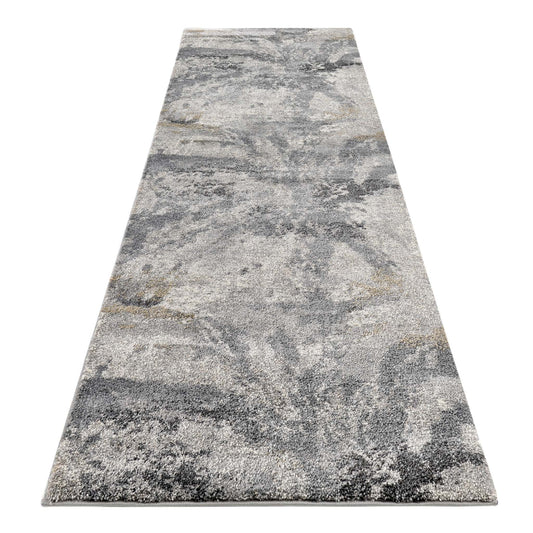 Damascus 676 Grey Hallway Runner